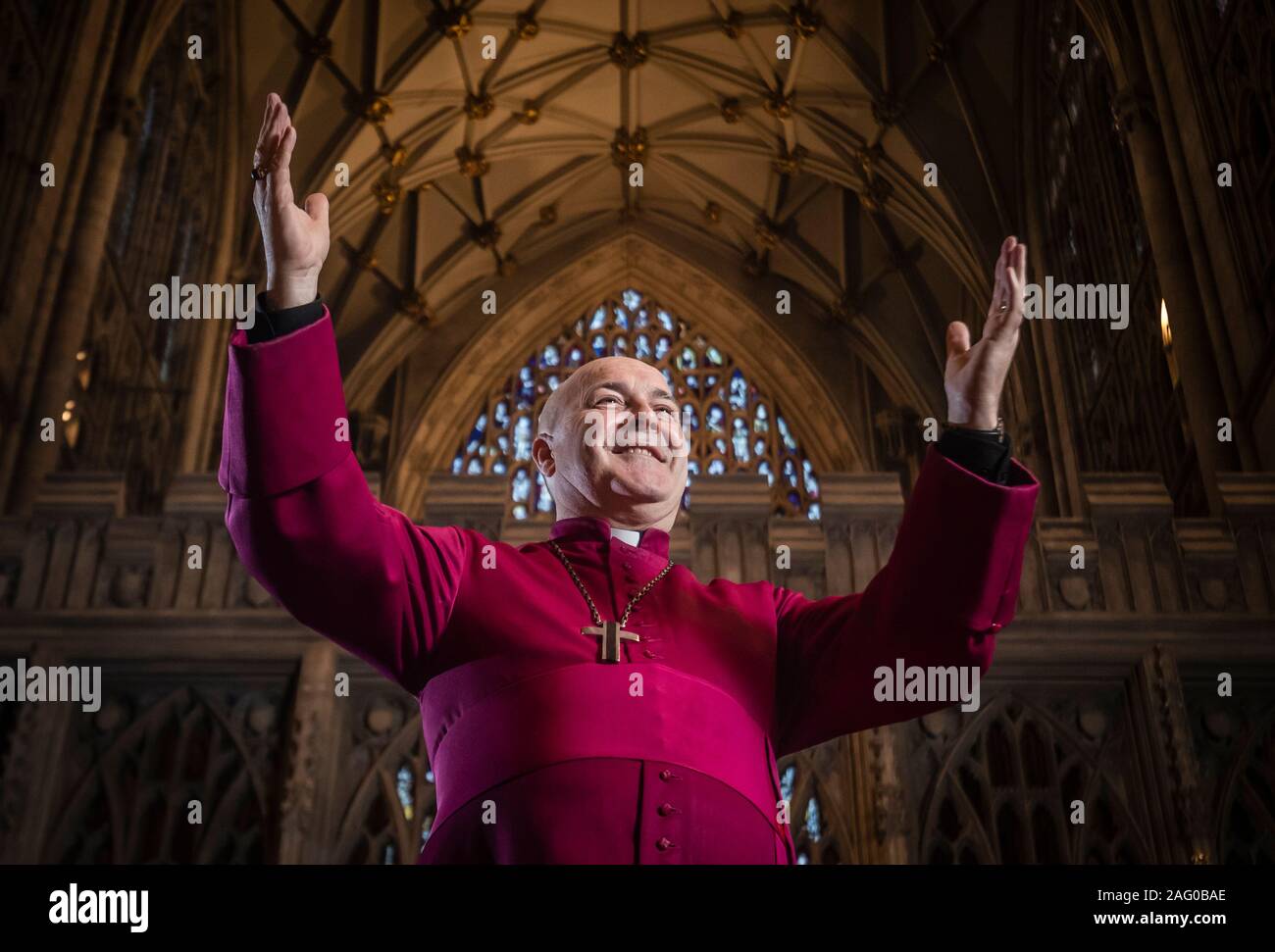 The new Archbishop of York Stephen Cottrell during a photocall at York ...