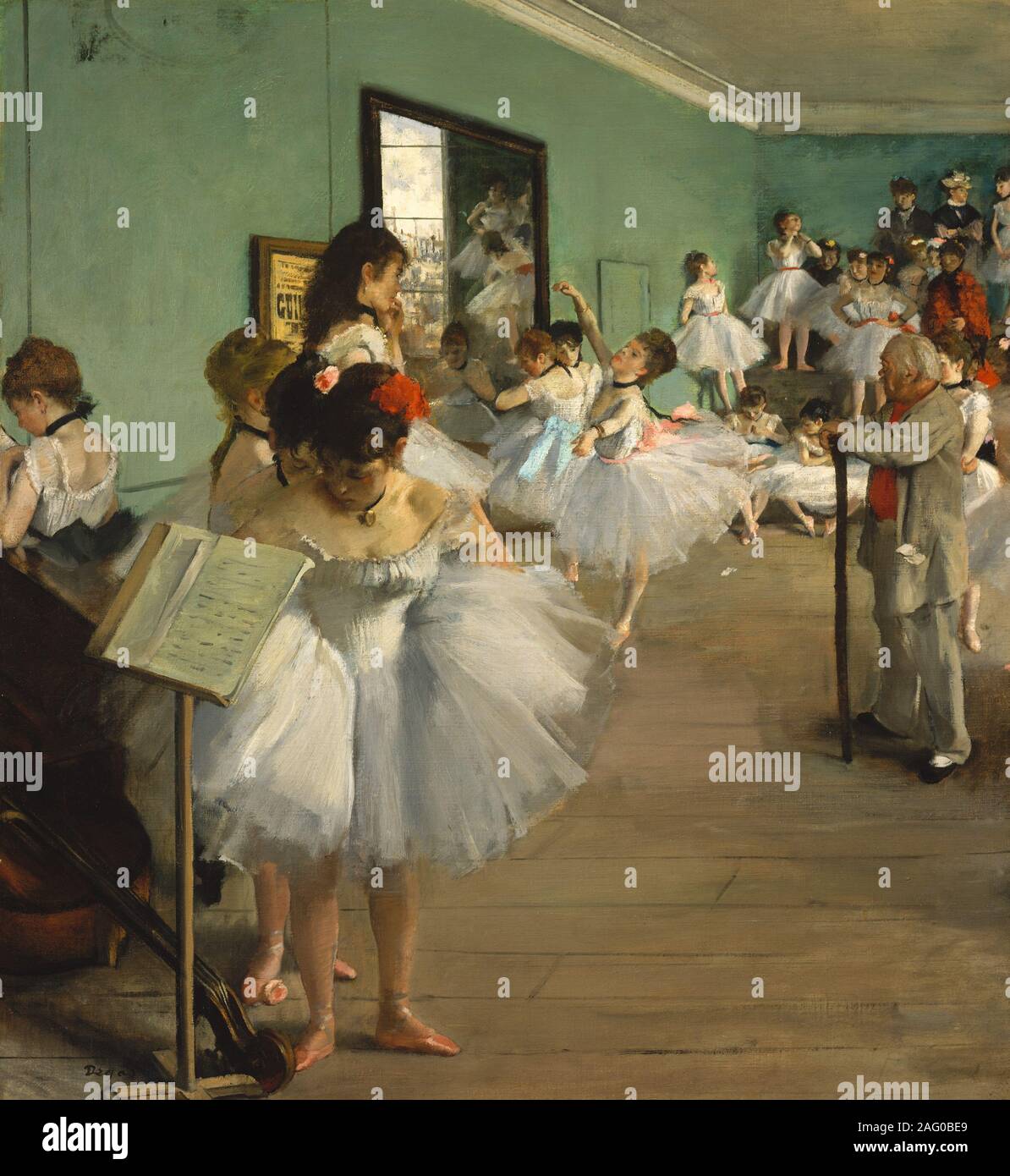 The Dance Class, 1874. Stock Photo