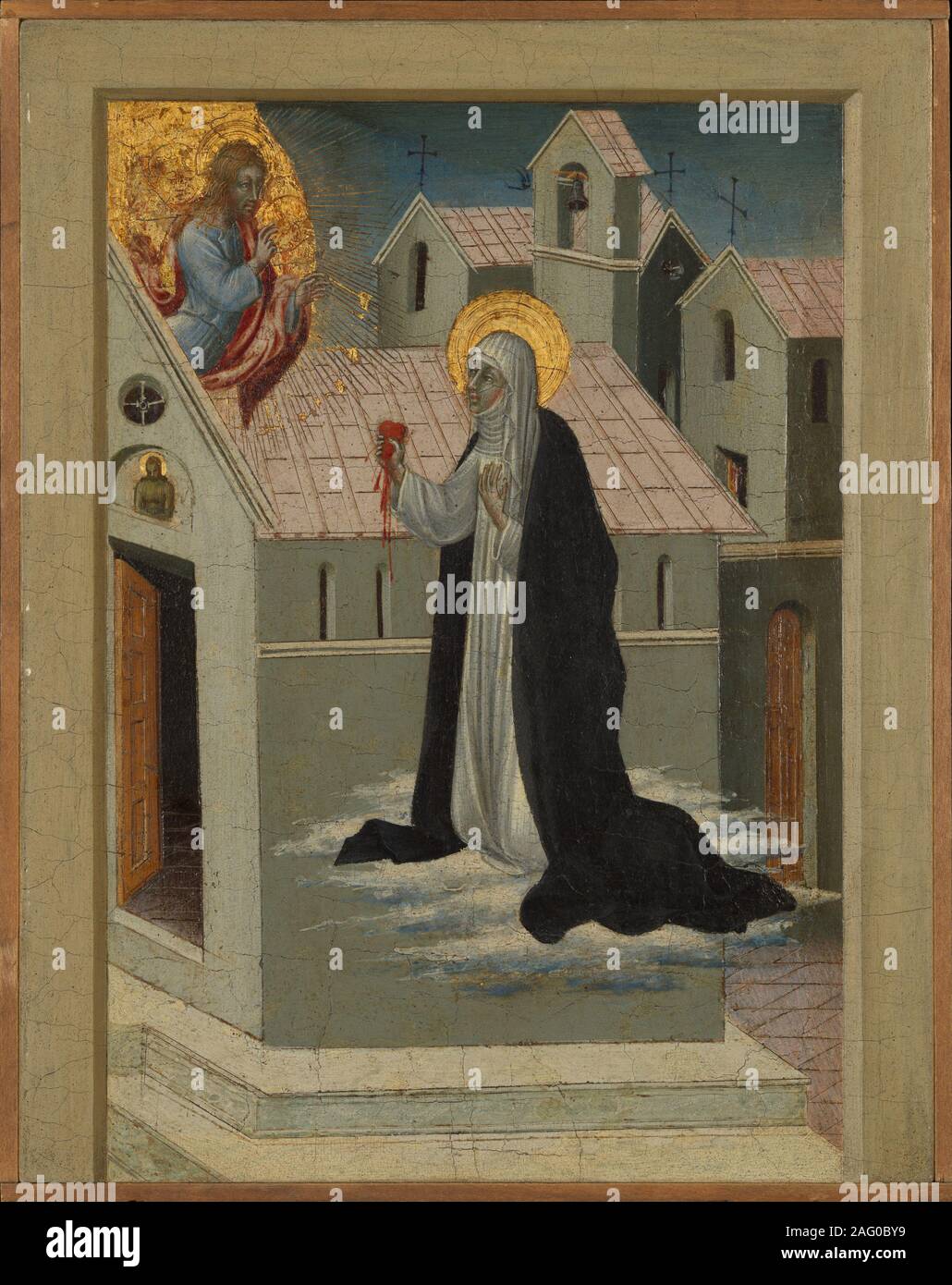 Saint Catherine of Siena Exchanging Her Heart with Christ Stock Photo ...