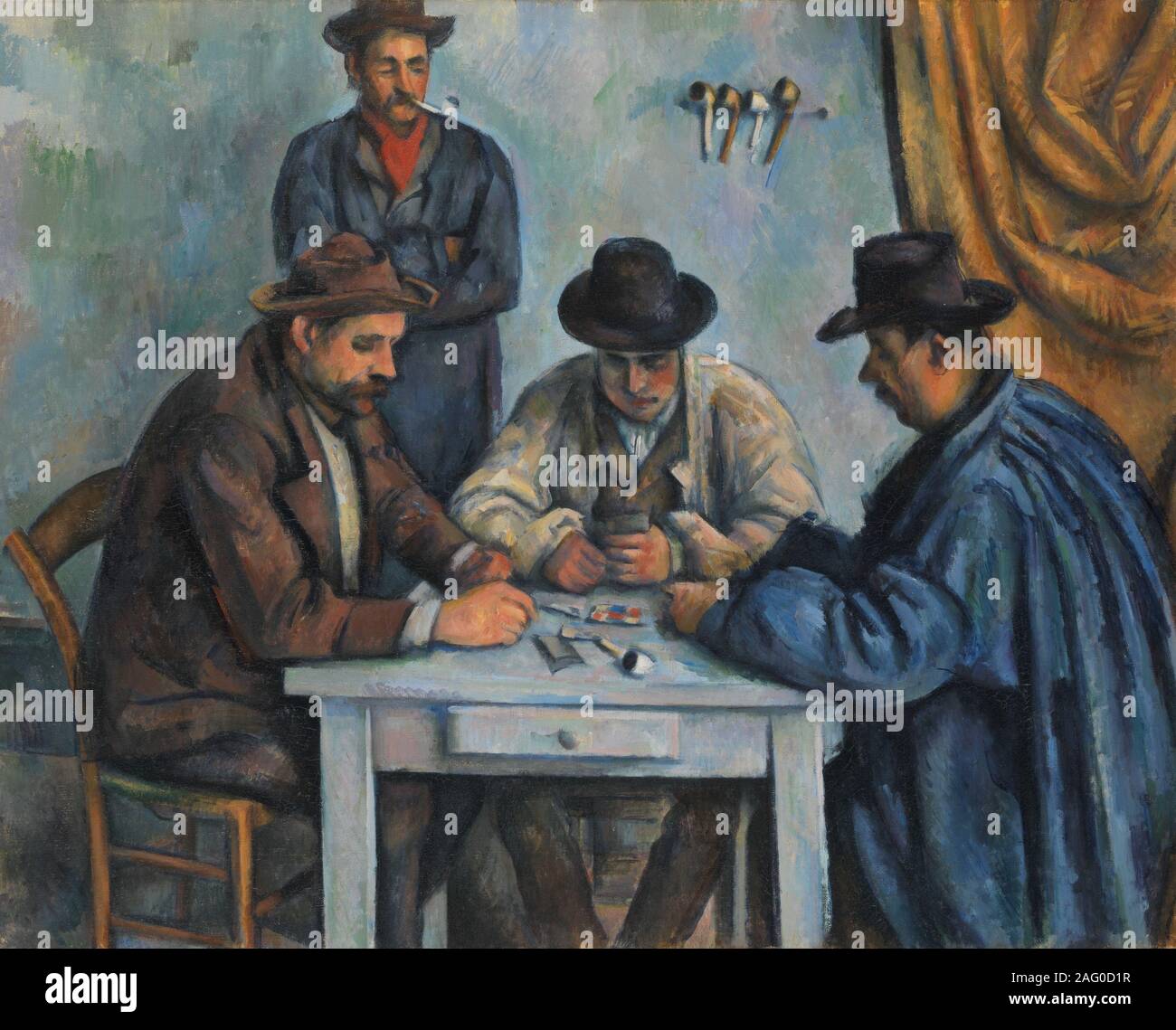 The Card Players, 1890-92. Stock Photo