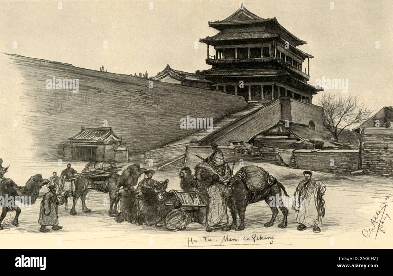 Beijing landscape 19th century hi-res stock photography and