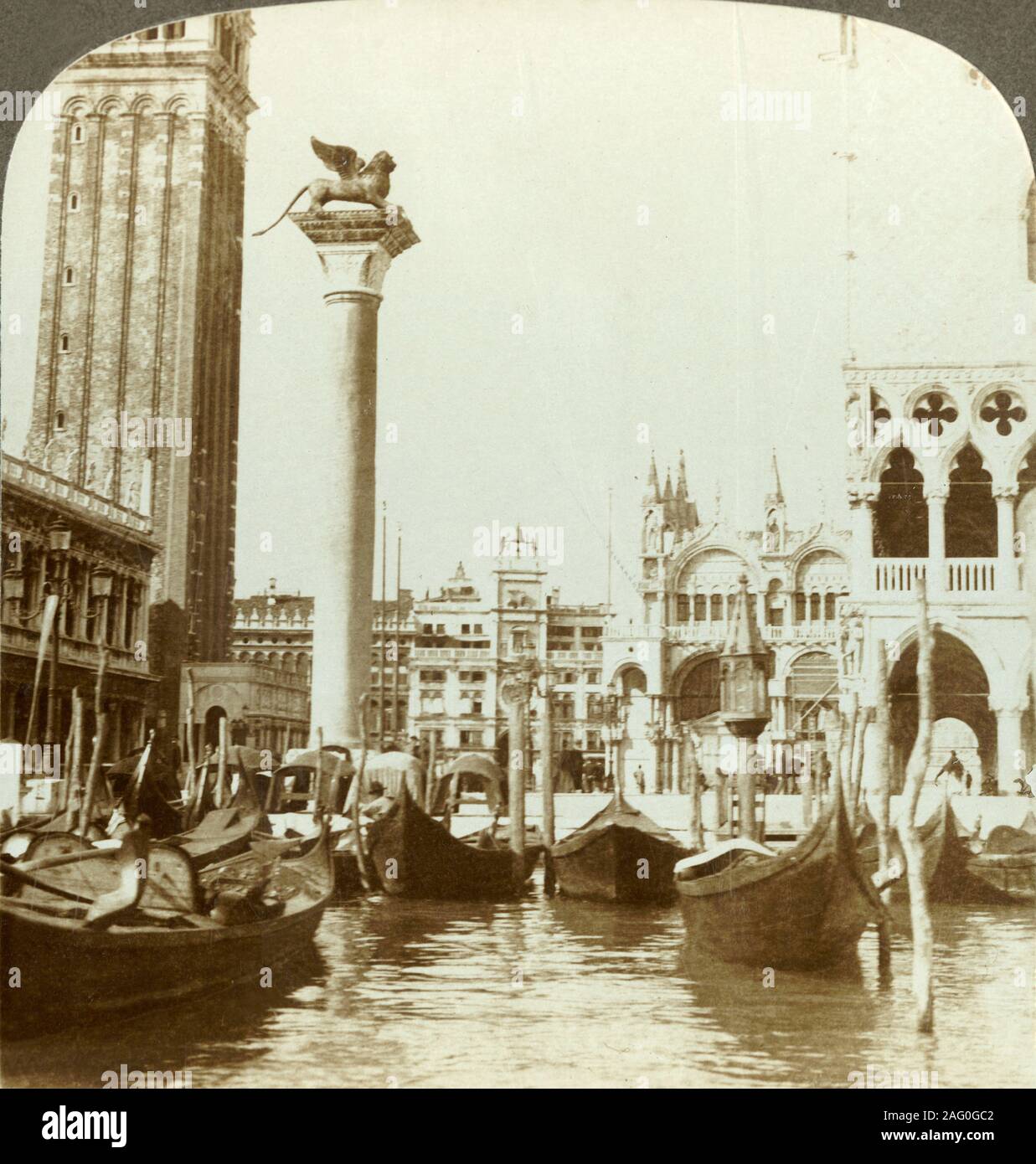 Italy Stereoscope Card of Venice Venice Italian History
