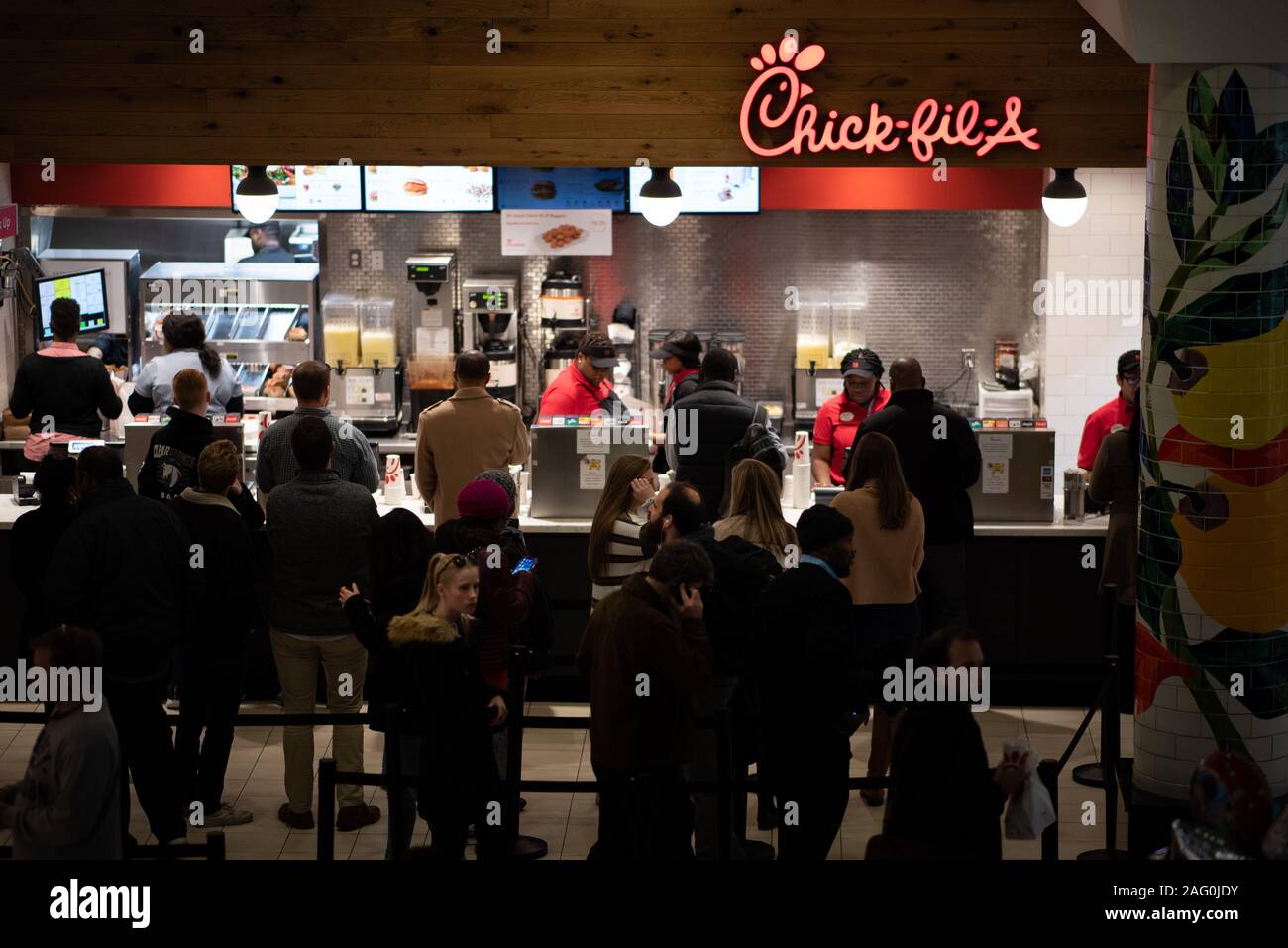 A ChickfilA location in Union Station in Washington, D.C., as seen on