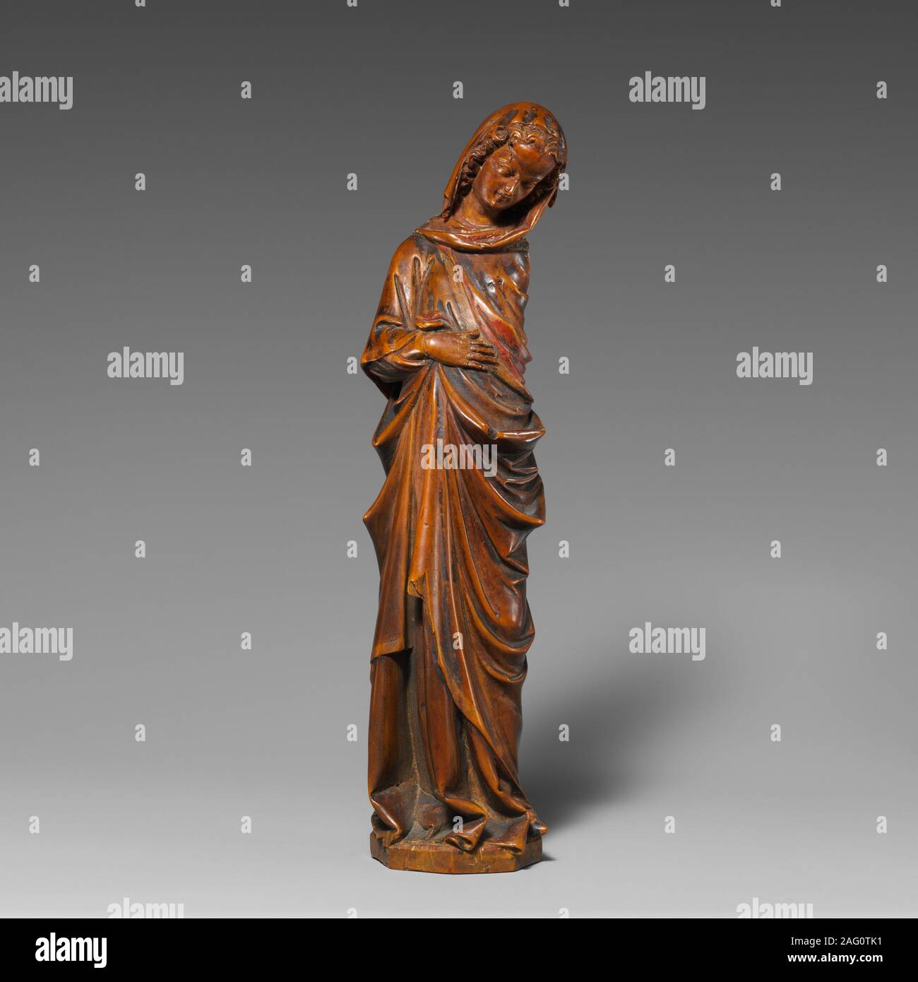 Virgin of the Annunciation, ca.1250-1300. Stock Photo