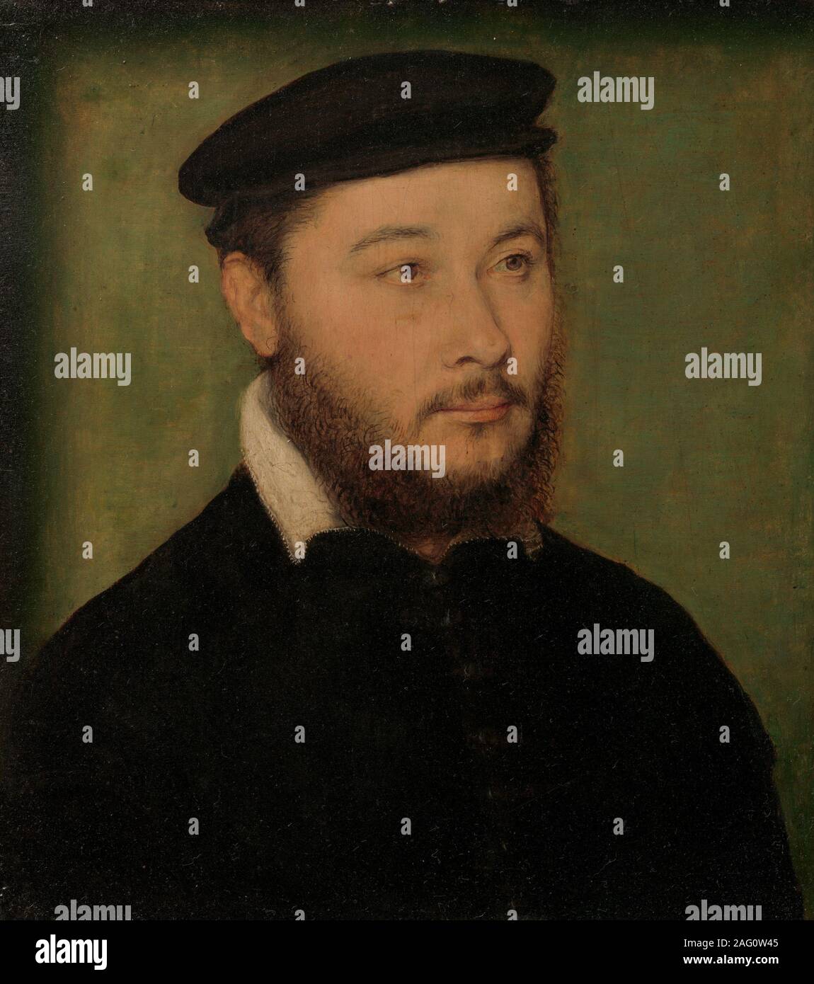 Portrait of a Man, ca. 1540-50. Stock Photo