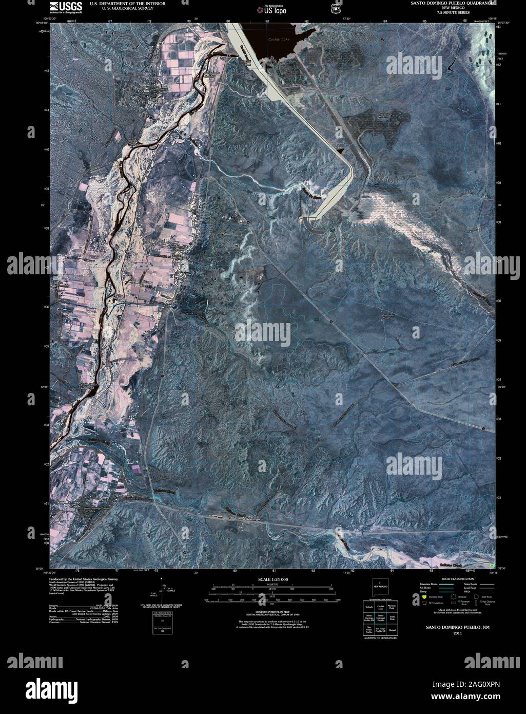 Map of santo domingo pueblo hires stock photography and images Alamy