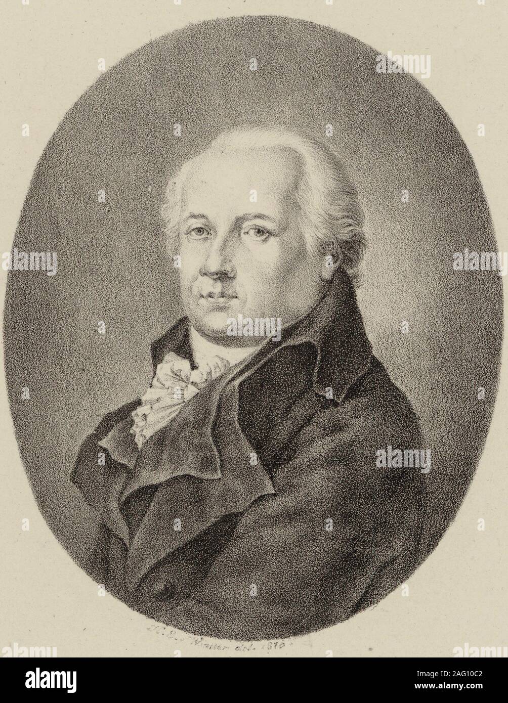 Portrait of the composer Johann Friedrich Reichardt (1752-1814) , 1816. Private Collection. Stock Photo