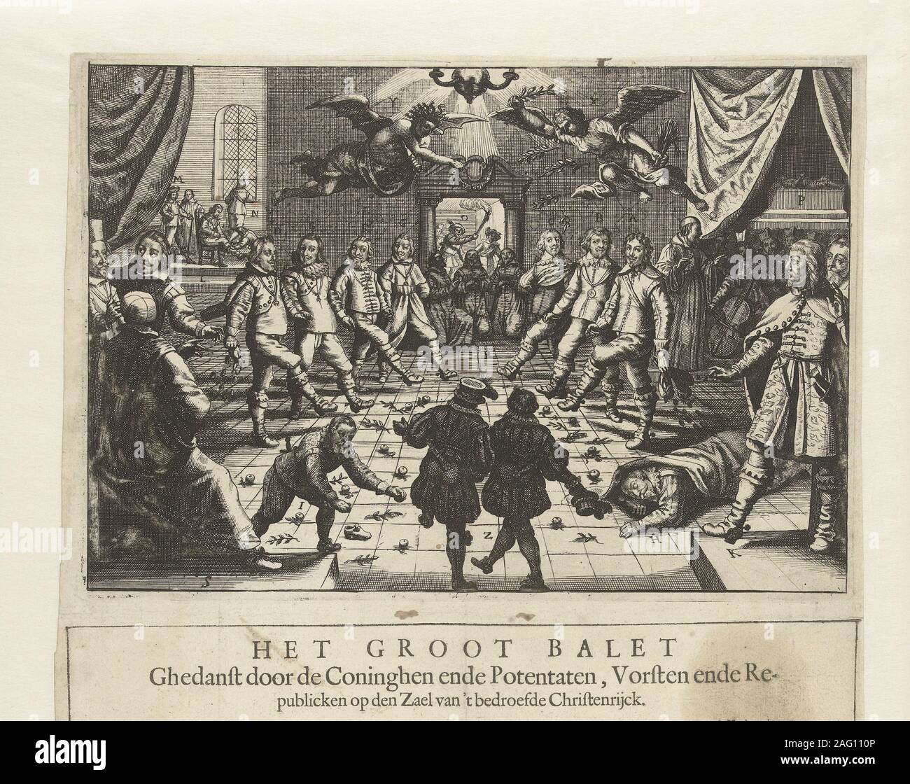 The &quot;Great European War Ballet&quot;, c. 1643. Private Collection. Stock Photo