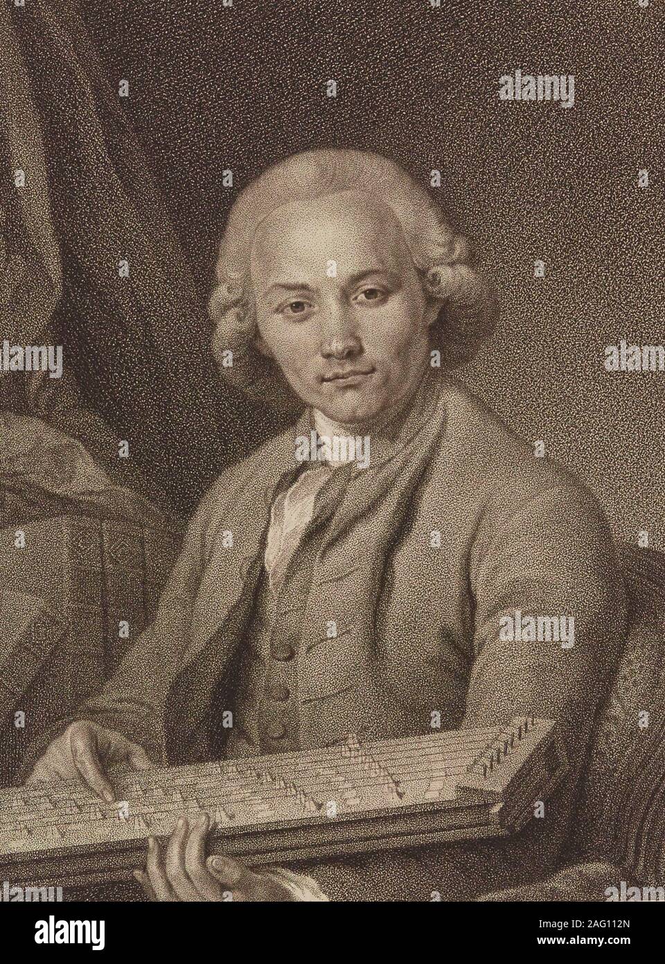 Portrait of the organist and composer Georg Joseph Vogler (1749-1814) , c. 1795. Private Collection. Stock Photo
