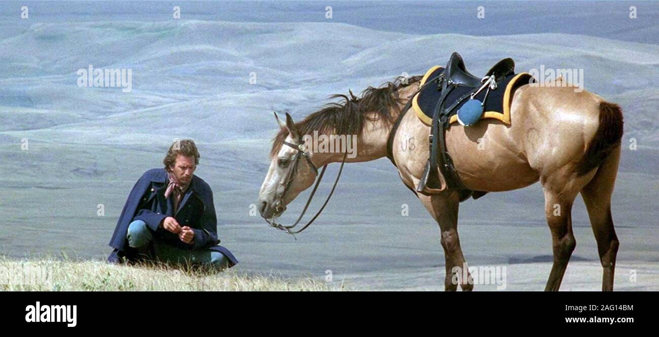 DANCES WITH WOLVES 1990 Tig Productions film with Kevin Costner Stock Photo