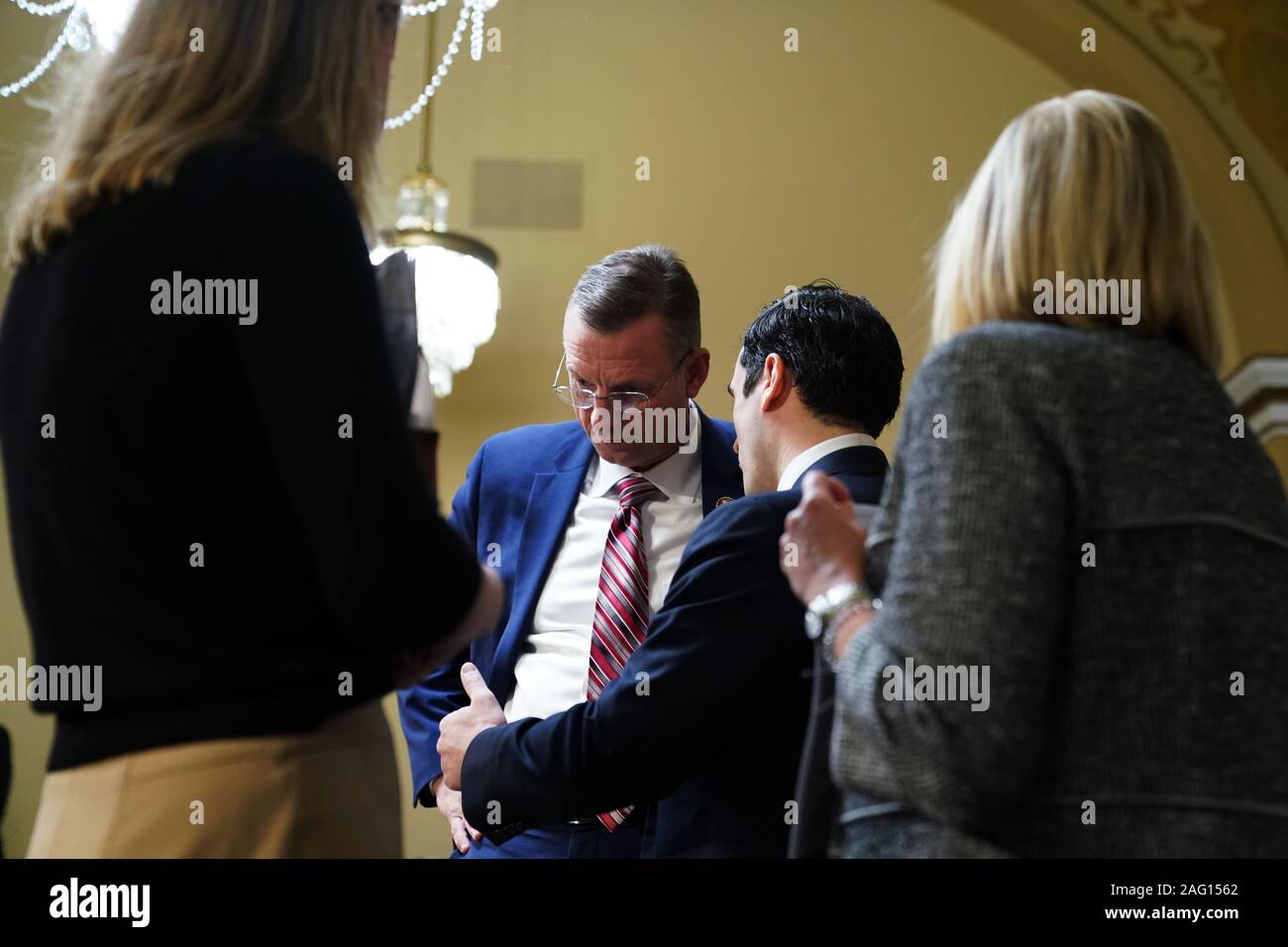 United States Representative Doug Collins (Republican of Georgia), Ranking Member, US House Judiciary Committee before a meeting of the house committee on rules to consider H. Res. 755 'Impeaching Donald John Trump, President of the United States, for high crimes and misdemeanors' on Capitol Hill in Washington, DC on December 17, 2019. Credit: Erin Schaff/Pool via CNP /MediaPunch Stock Photo