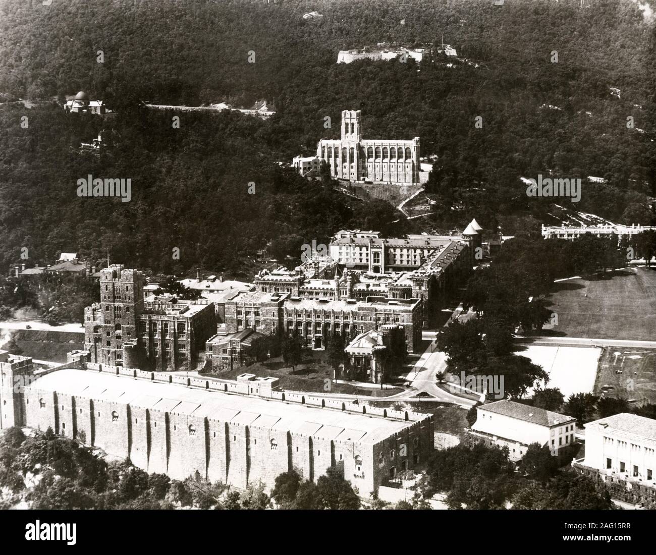 Early 20th century vintage press photograph - US military academy at ...