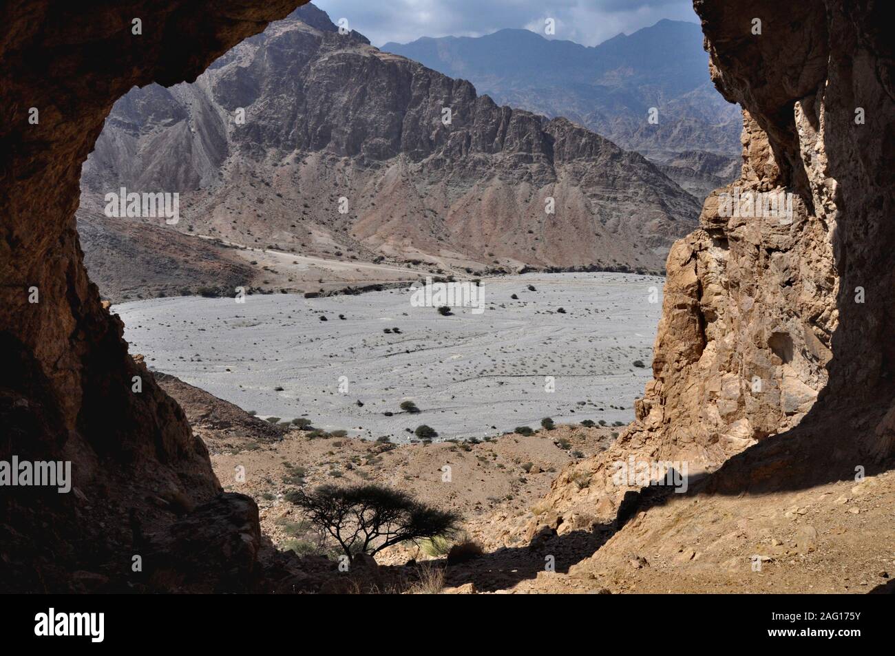 Omani desert scenery Stock Photo