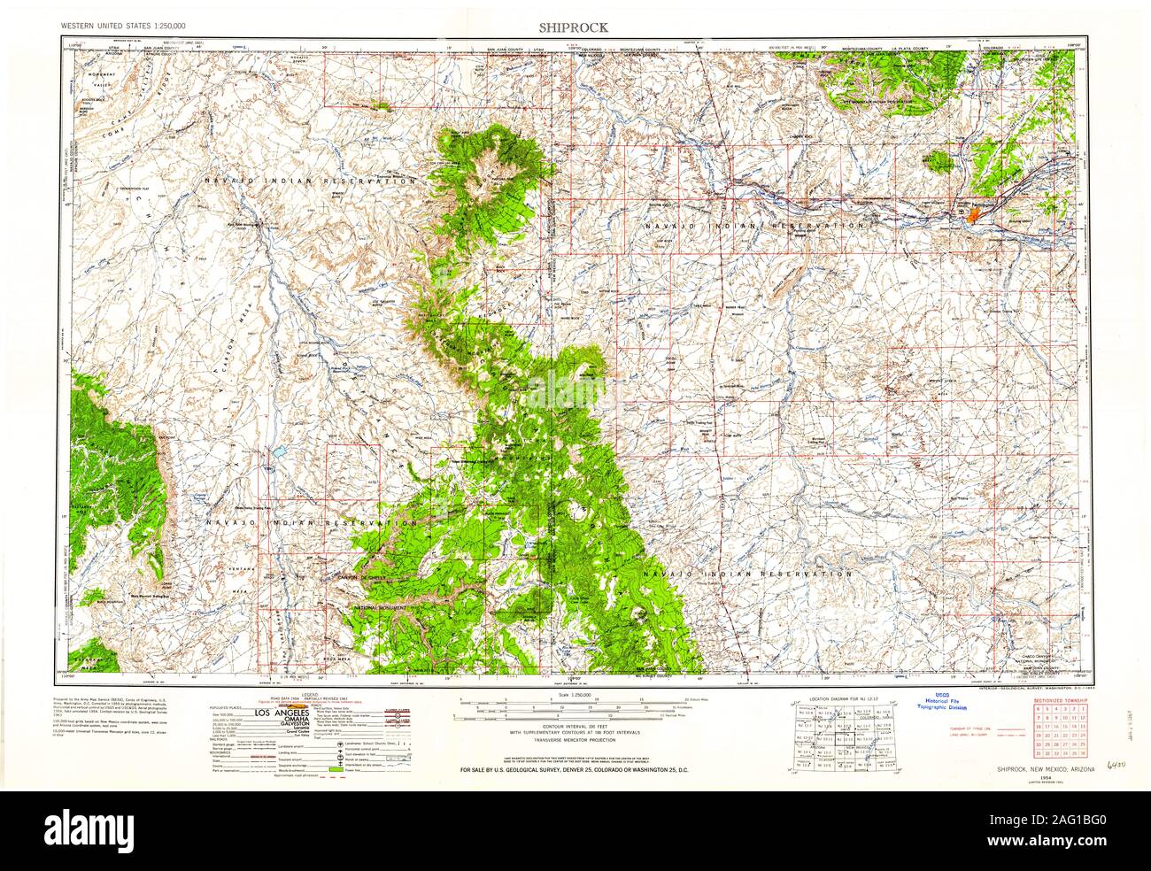 Map of shiprock new mexico hires stock photography and images Alamy