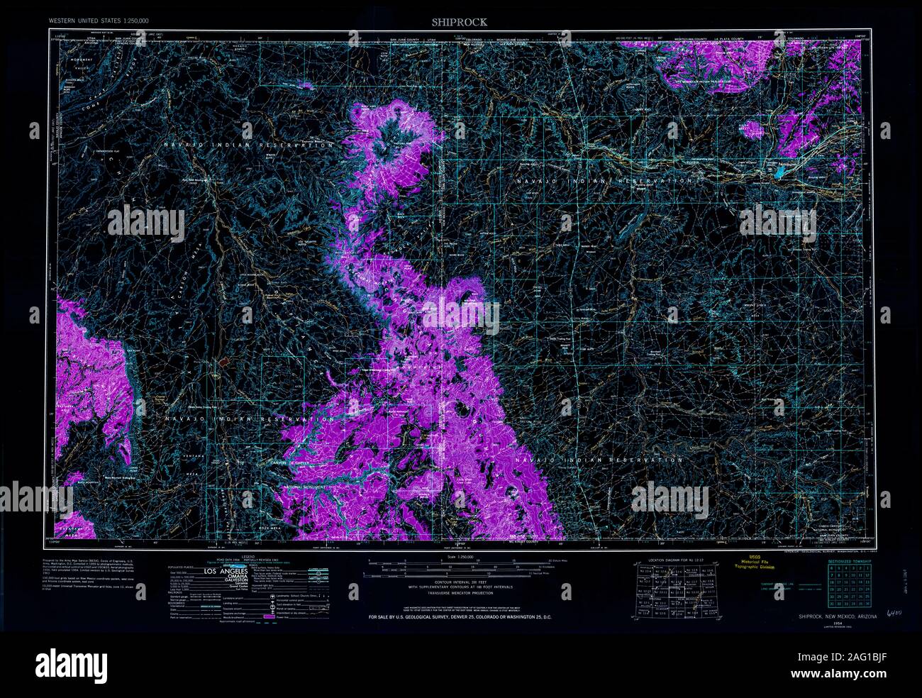 Shiprock new mexico map hires stock photography and images Alamy