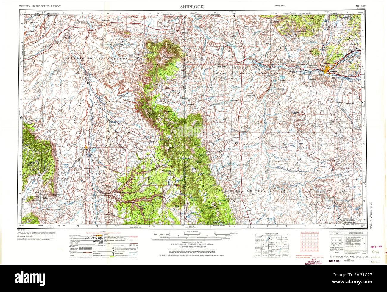 Shiprock new mexico map hires stock photography and images Alamy