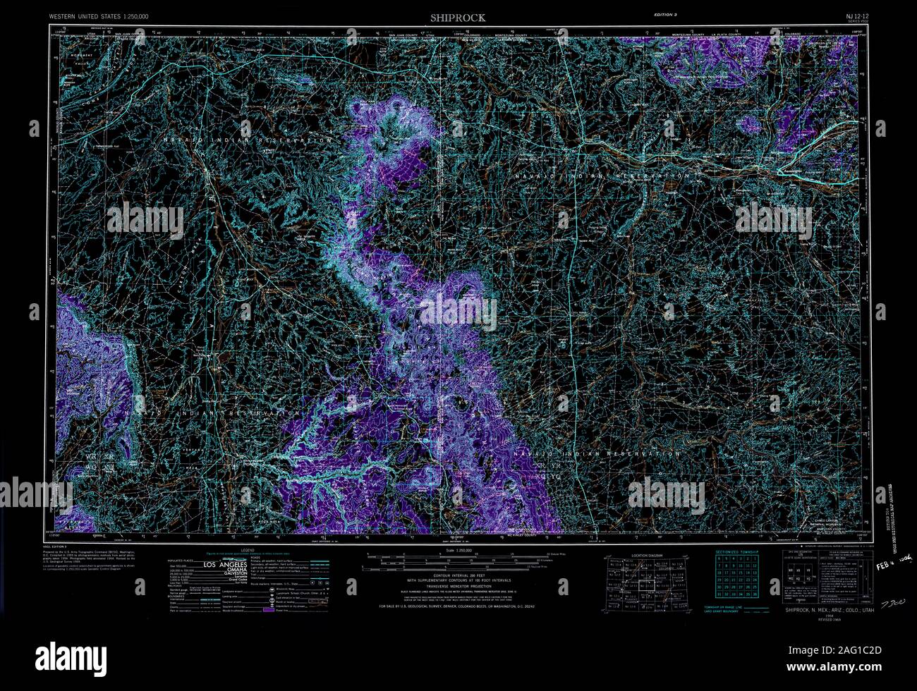 Map of shiprock new mexico hires stock photography and images Alamy