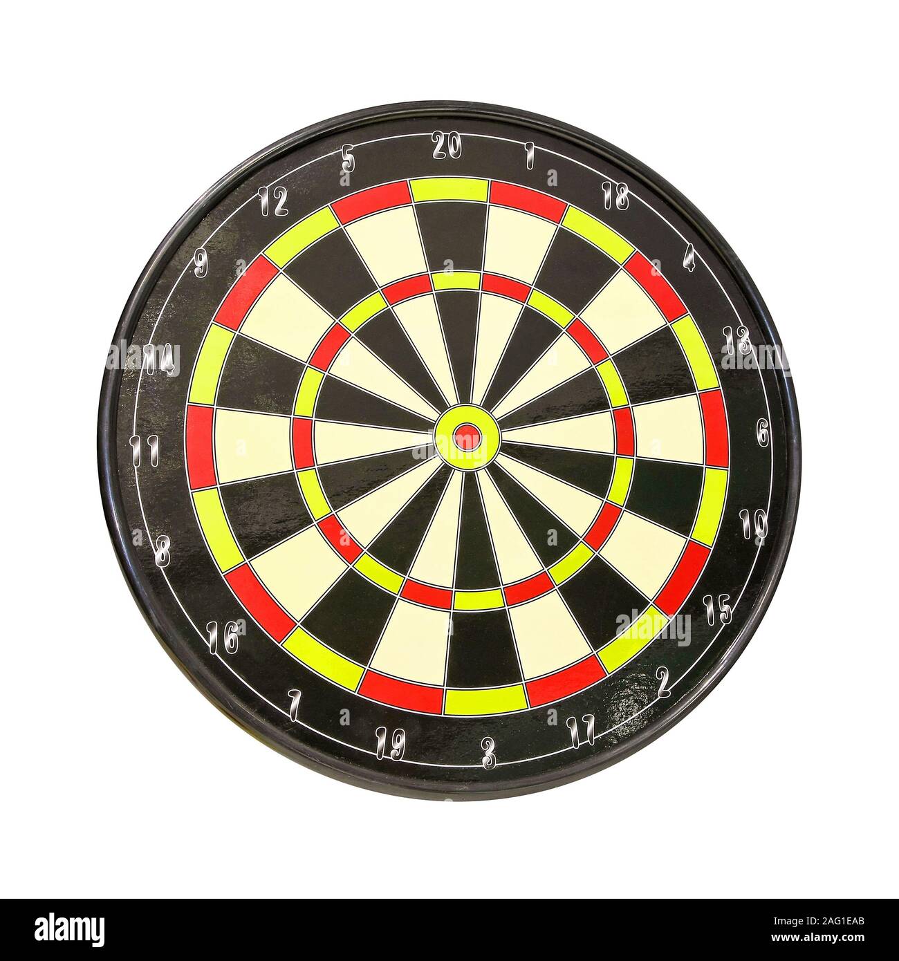 Empty darts target isolated at white background Stock Photo - Alamy