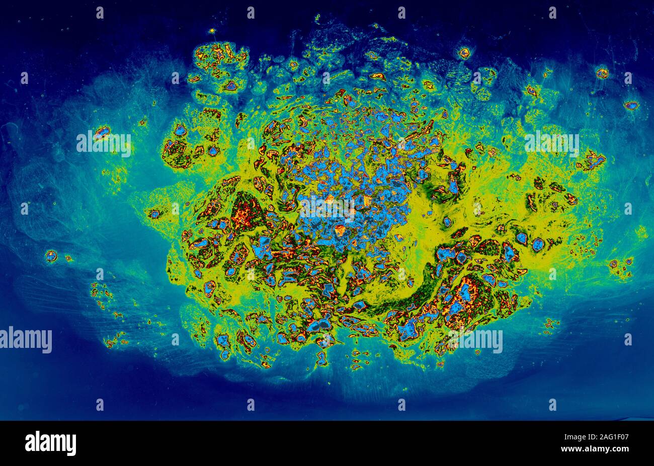 Coffe slowly dissolve in the hot water Stock Photo Alamy