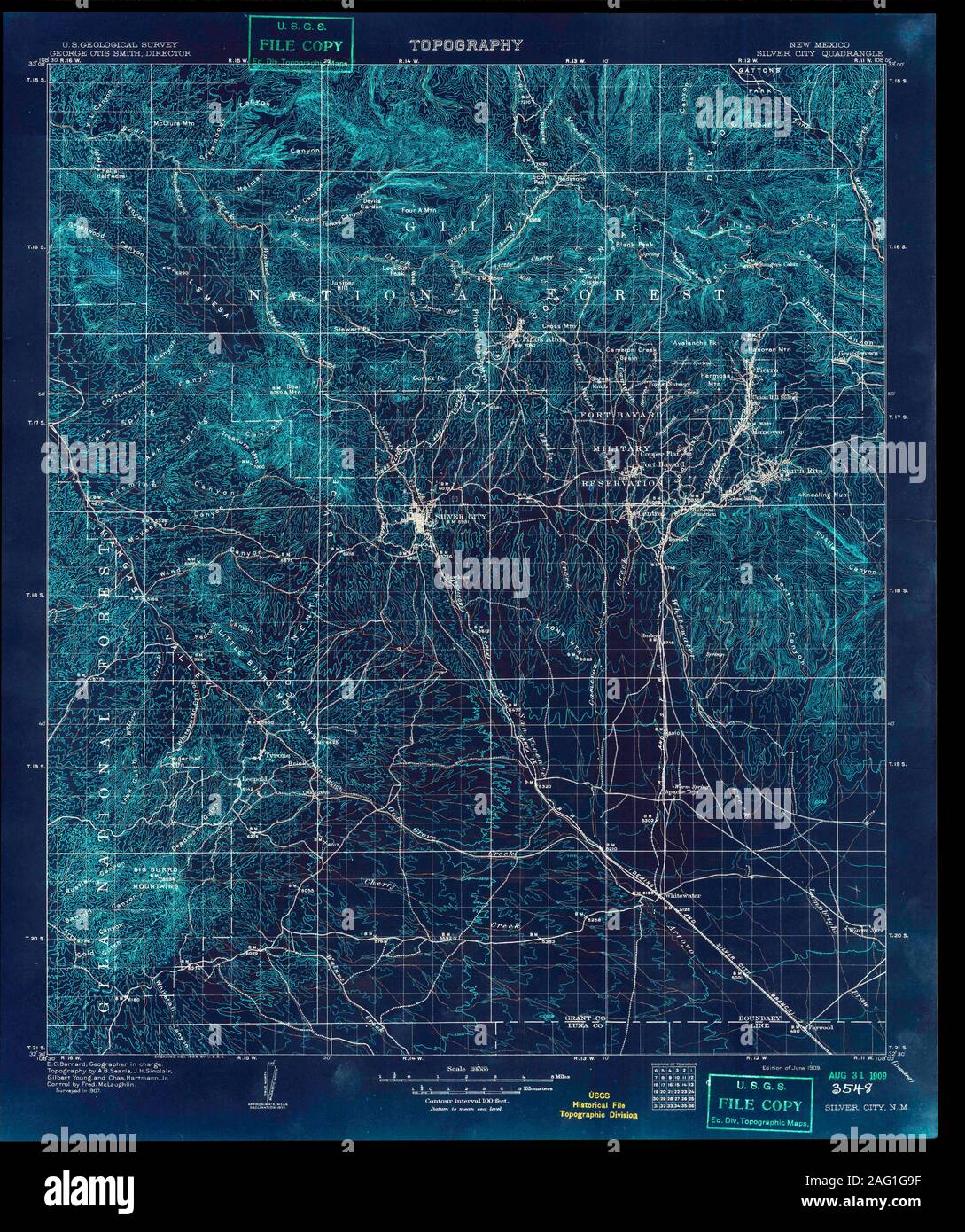 Map of silver city new mexico hires stock photography and images Alamy
