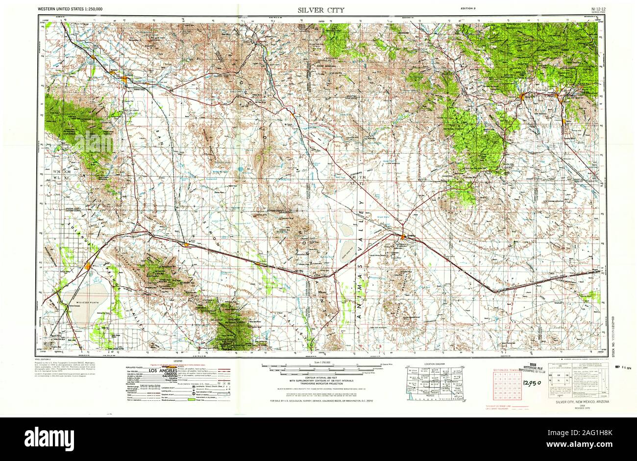 Silver city new mexico map hires stock photography and images Alamy