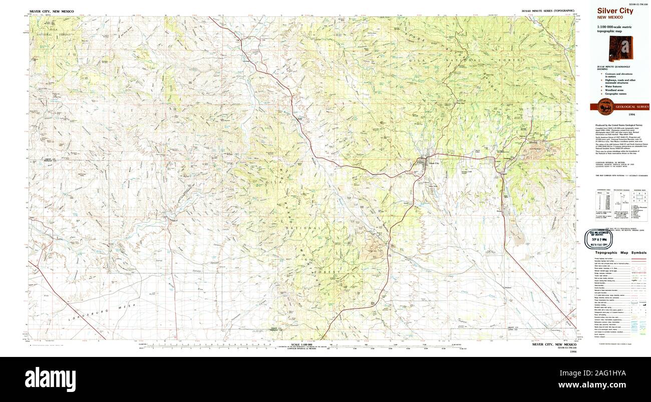 Map of silver city new mexico hires stock photography and images Alamy