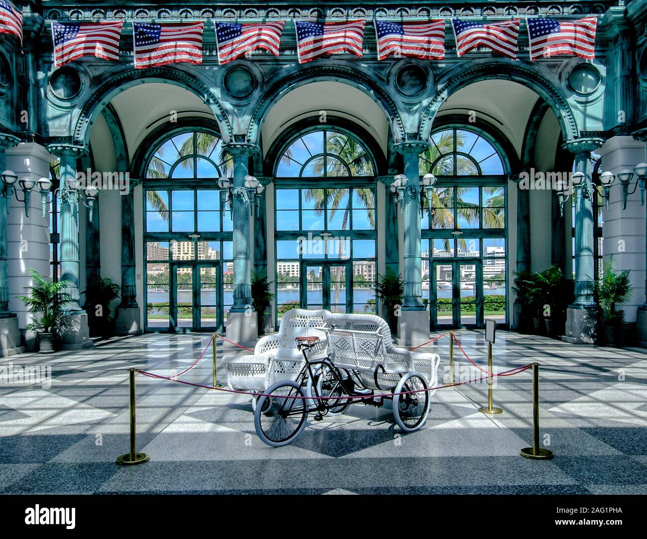 The Carriage house at the Henry Morrison Flagler Museum Whitehall Mansion Stock Photo