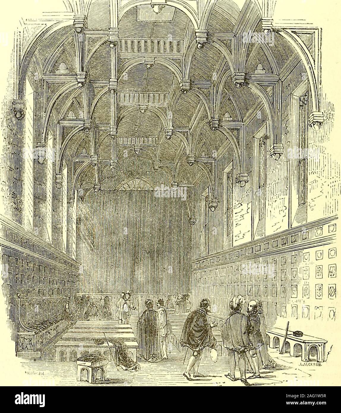. The comedies, histories, tragedies, and poems of William Shakspere. e dress, be more readily mistaken for herbrother, as it is absurd to suppose that shecould otherwise, by accident, light upon a fac-simile of the suit he appears in; and any mani-fest difference, either in form or colour, wouldtend to destroy the illusion, as we have alreadyobserved in the case of the two Dromios andtheir masters ( Comedy of Errors). We leavethe decision, however, to our readers, at thesame time referring those who think with us 340 COSTUME. to The Merchant of Venice, Othello, and theHabiti Antiche e Moclern Stock Photo
