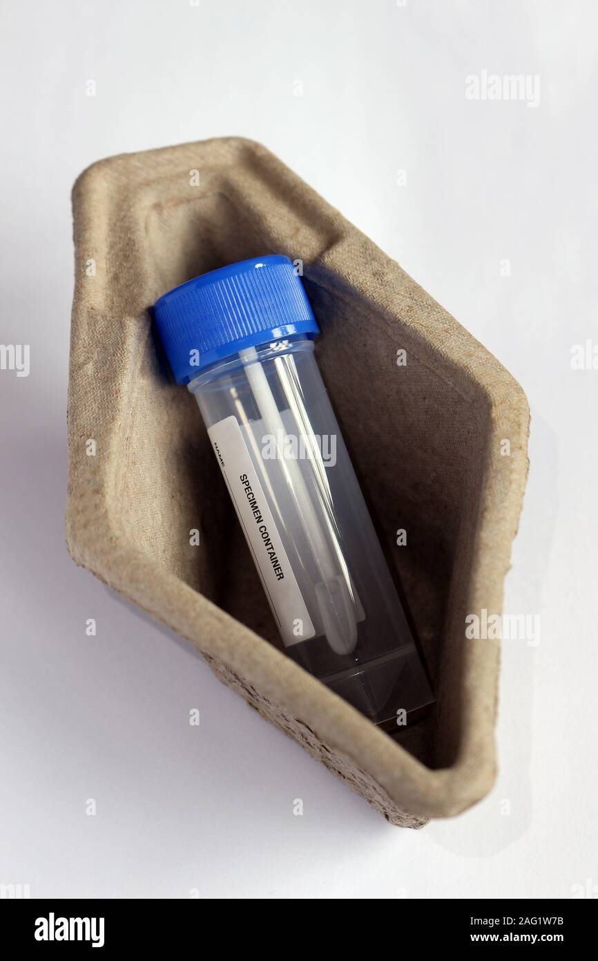 faecal sample kit for disease assessment and diagnosis Stock Photo