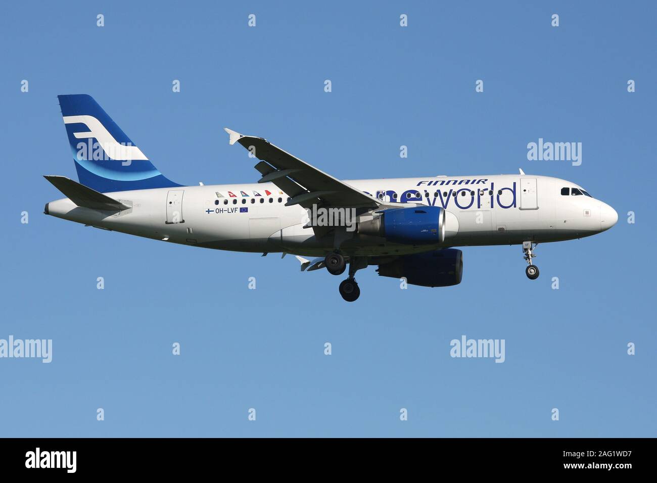Finnair Airbus A319-100 in special oneworld alliance livery with ...