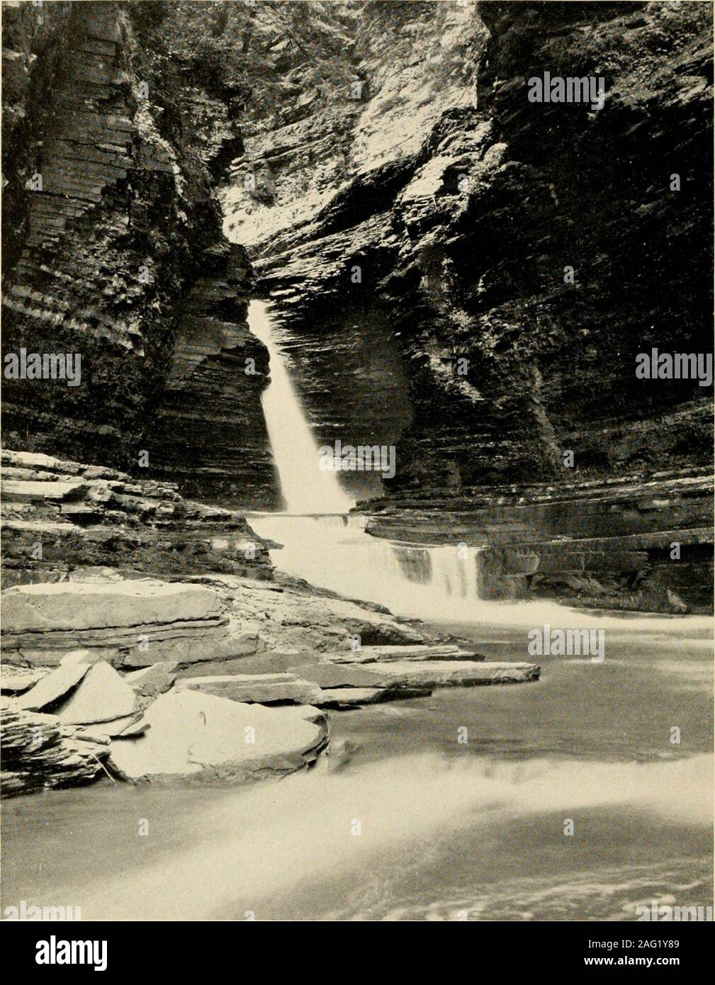 . Descriptive and illustrated guide book of the famous Watkins Glen, a