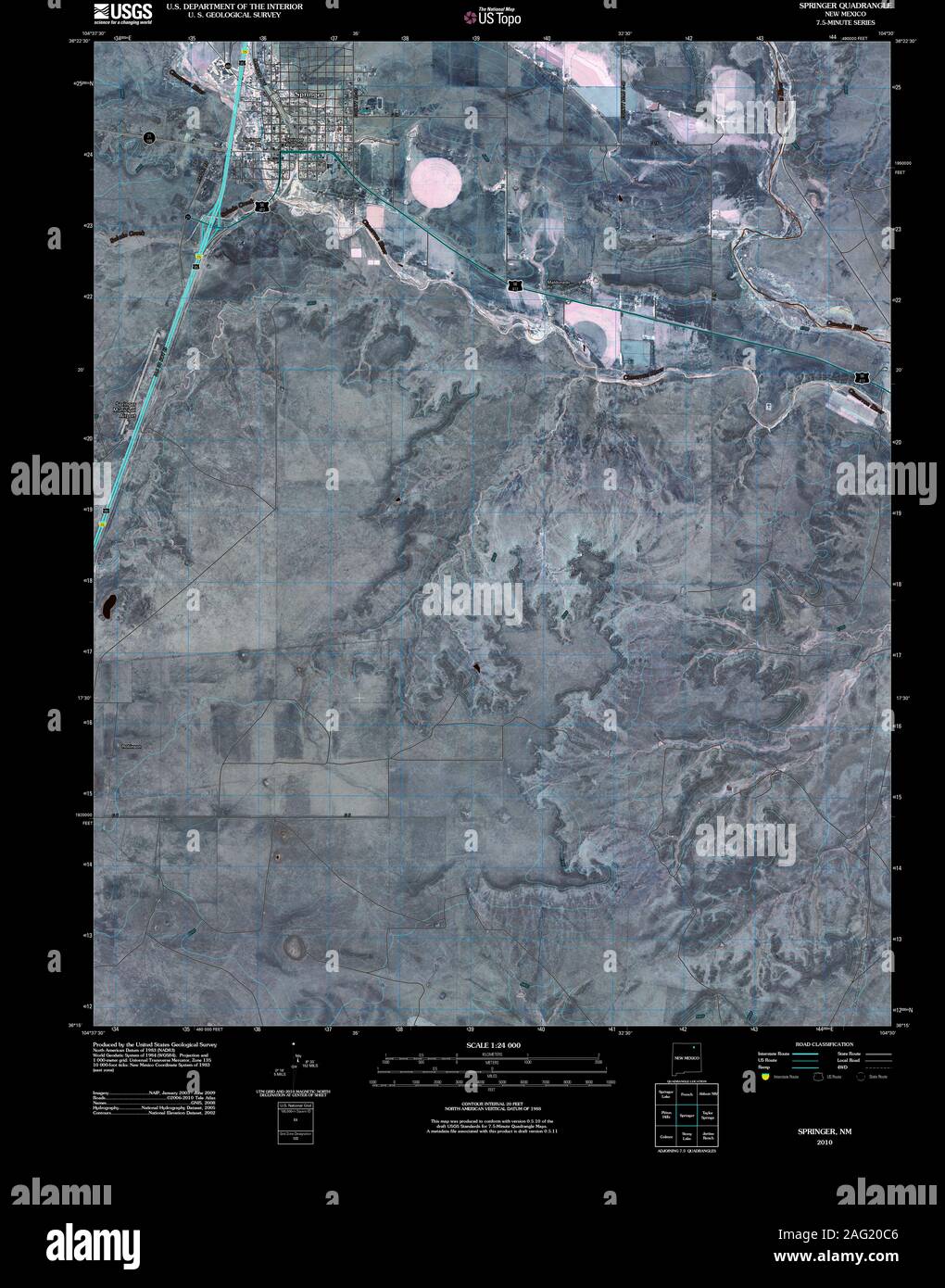 Springer new mexico map hires stock photography and images Alamy