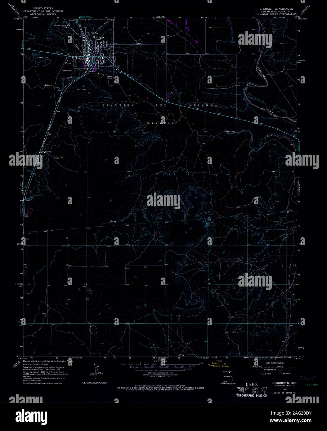 Springer new mexico map hires stock photography and images Alamy