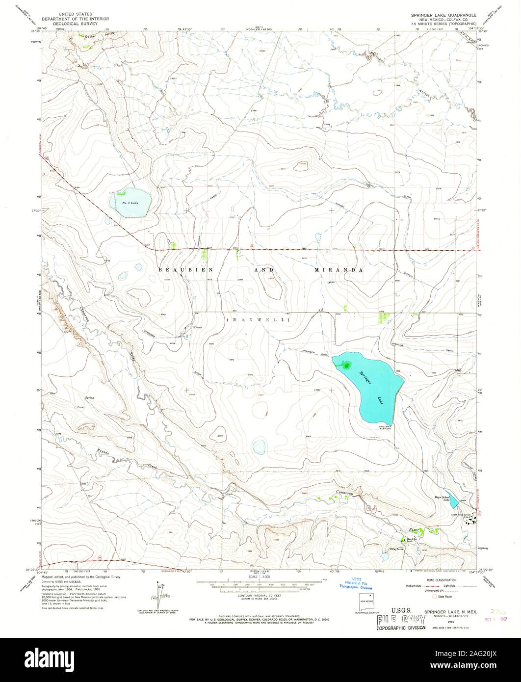 Map of springer new mexico hires stock photography and images Alamy