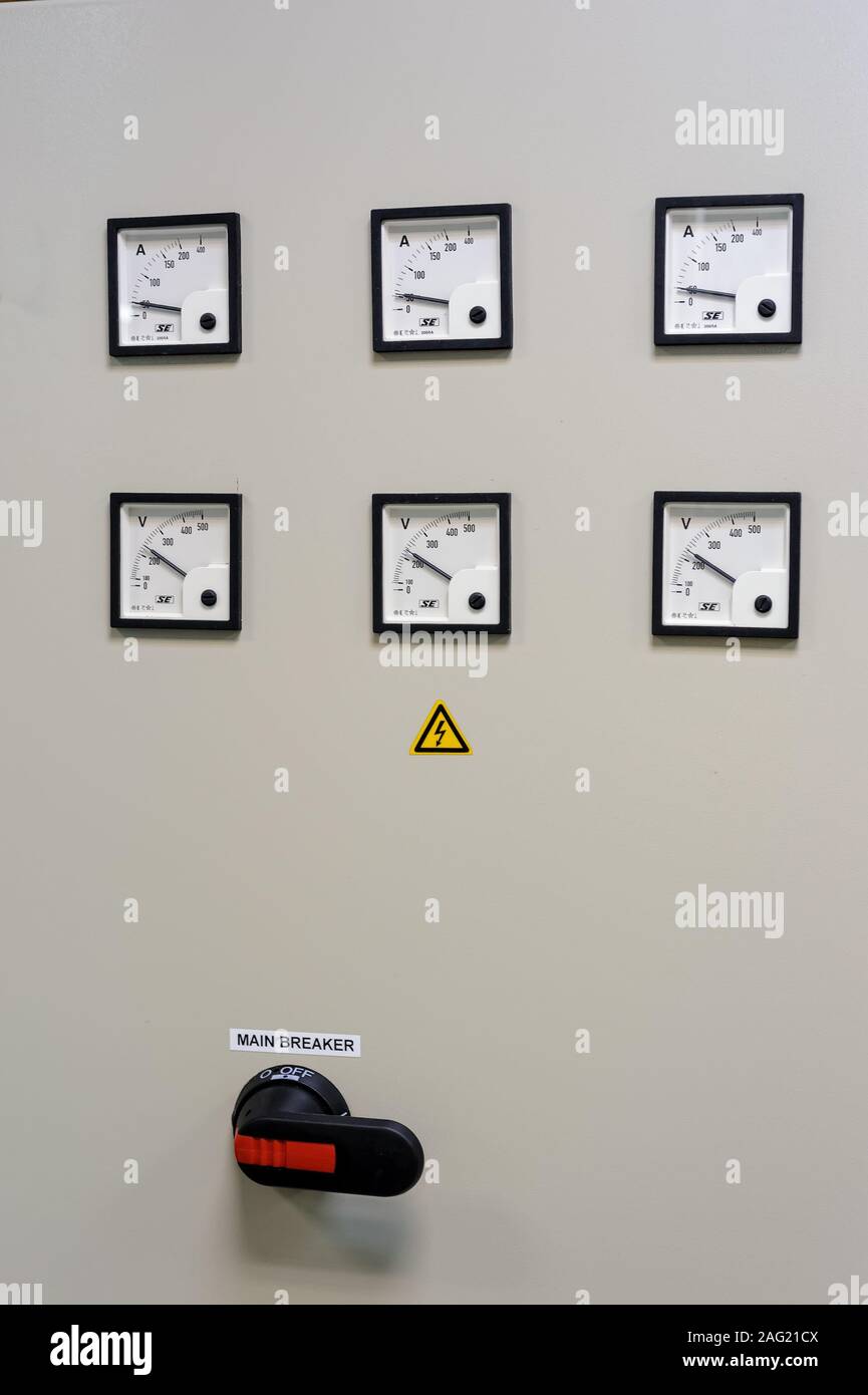 Electric Meter Board Stock Photo Alamy