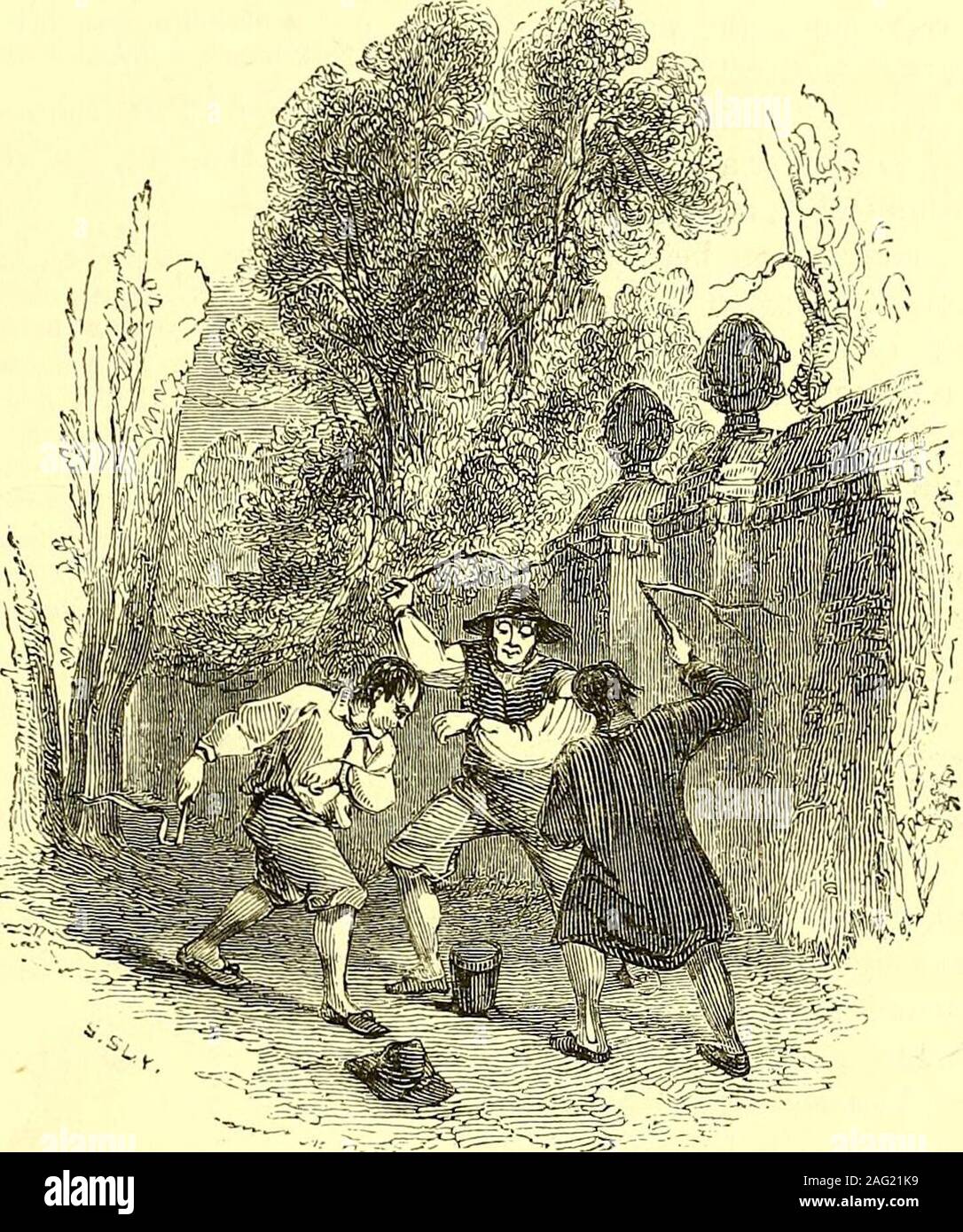 . The comedies, histories, tragedies, and poems of William Shakspere. onvenient. 326 TWELFTH NIGHT. [ACT V. Of our dear souls—Meantime, sweet sister, We will not part from hence.—Cesario, come ; For so you shall be while you are a man ; But, when in other habits you are seen, Orsinos mistress, and his fancys queen. [Exeunt. SONG. Clo> When that I was and a little tiny boy, With hey, ho, the wind and the rain,A foolish thing was but a toy,For the rain it raineth every day. But when I came to mans estate, With hey, ho, the wind and the rain,Gainst knaves and thieves men shut their gate, For t Stock Photo