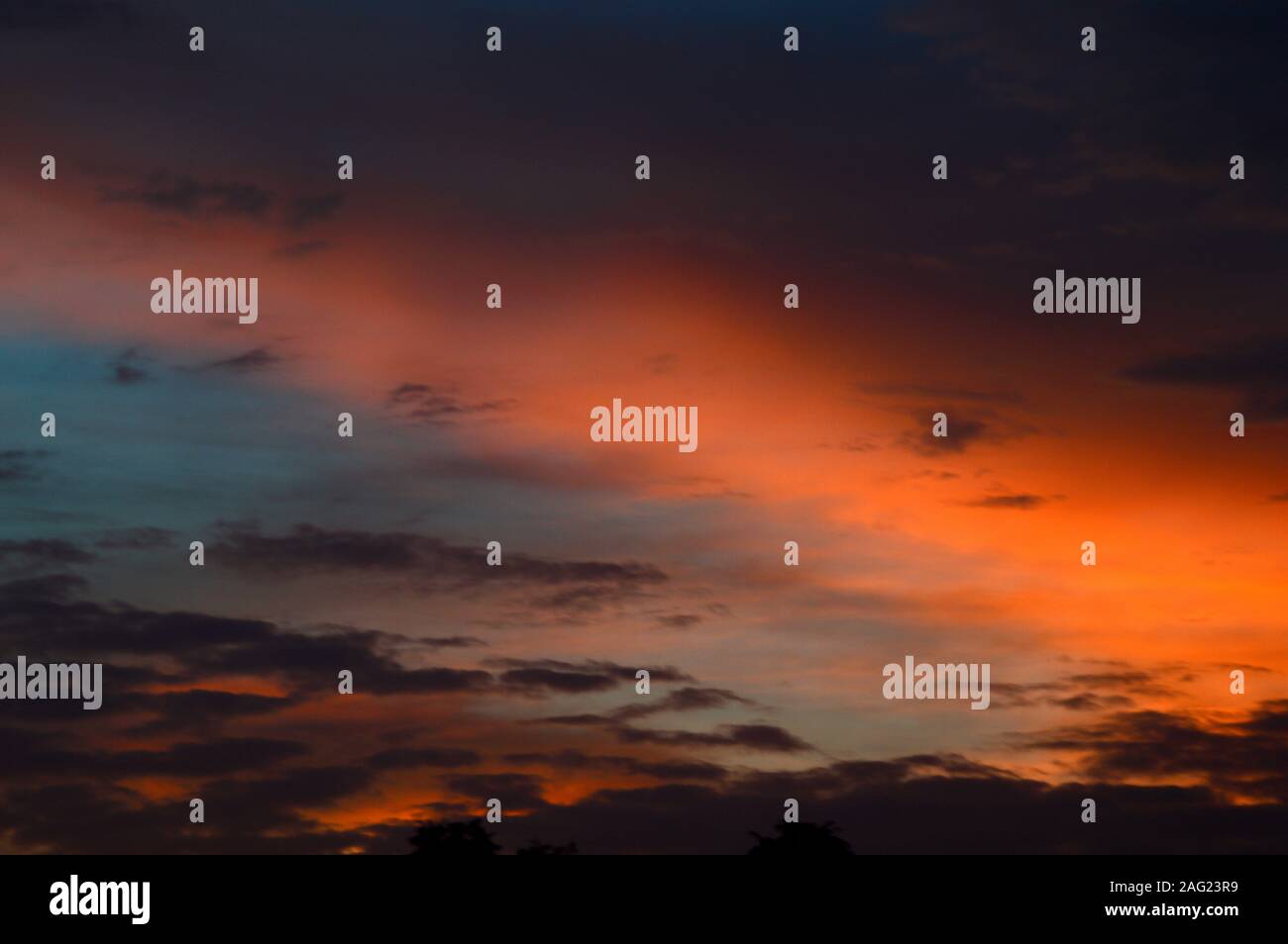 Beautiful sunset sky with clouds. Abstract sky Stock Photo - Alamy