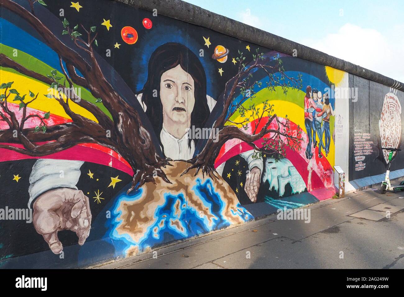 Graffiti at the East Side Gallery, the longest remaining