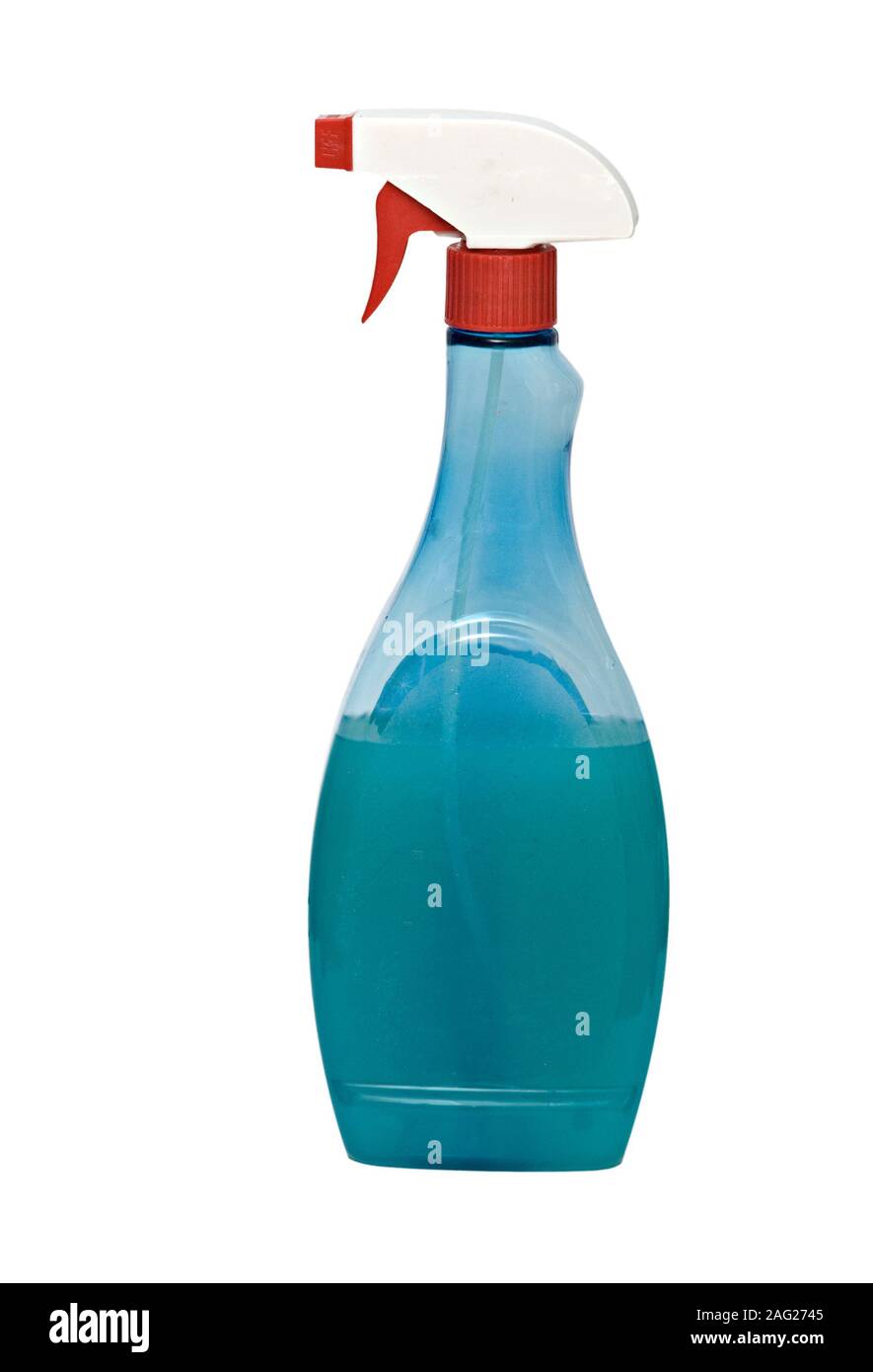 Sprayer bottle isolated on white background Stock Photo - Alamy