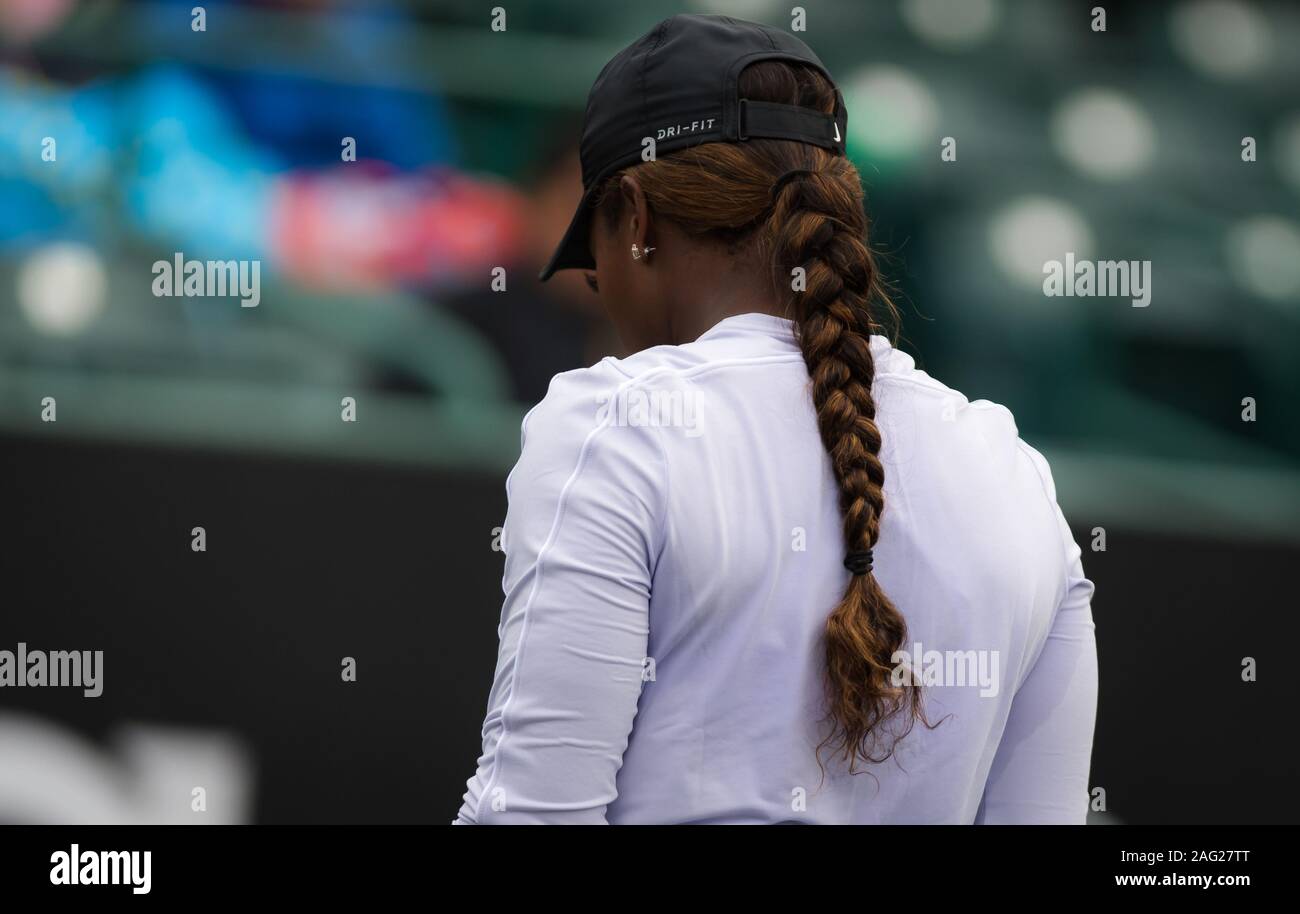 Sloane Stephens Of The United States In Action During Her First Round
