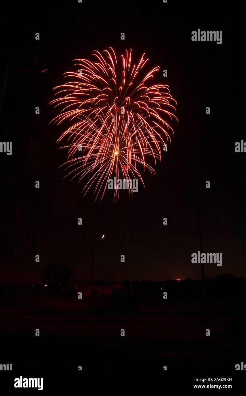 Fireworks, Worthington, Ohio Stock Photo Alamy