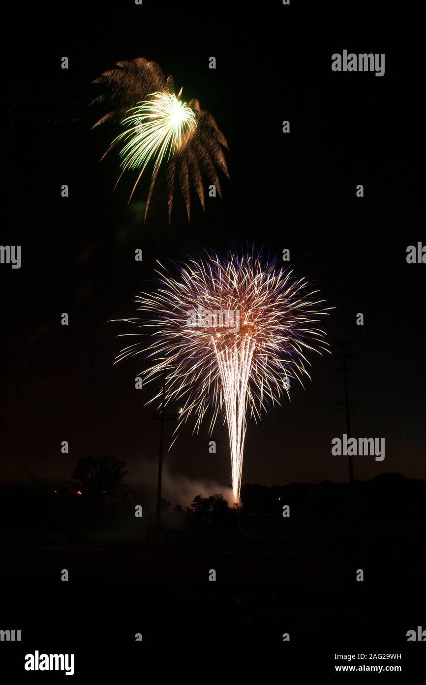 Fireworks, Worthington, Ohio Stock Photo Alamy