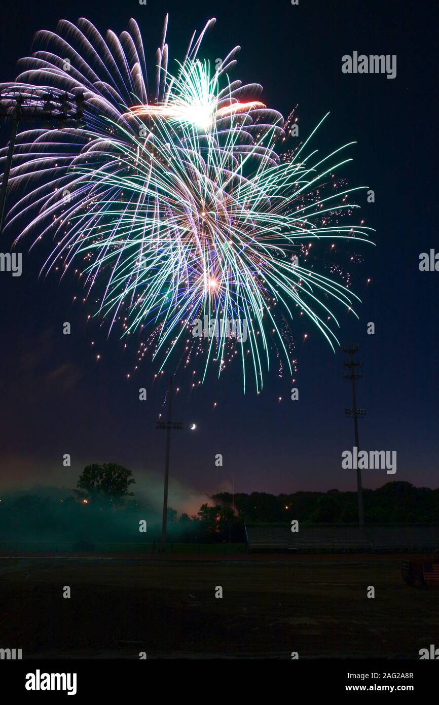 Fireworks, Worthington, Ohio Stock Photo Alamy