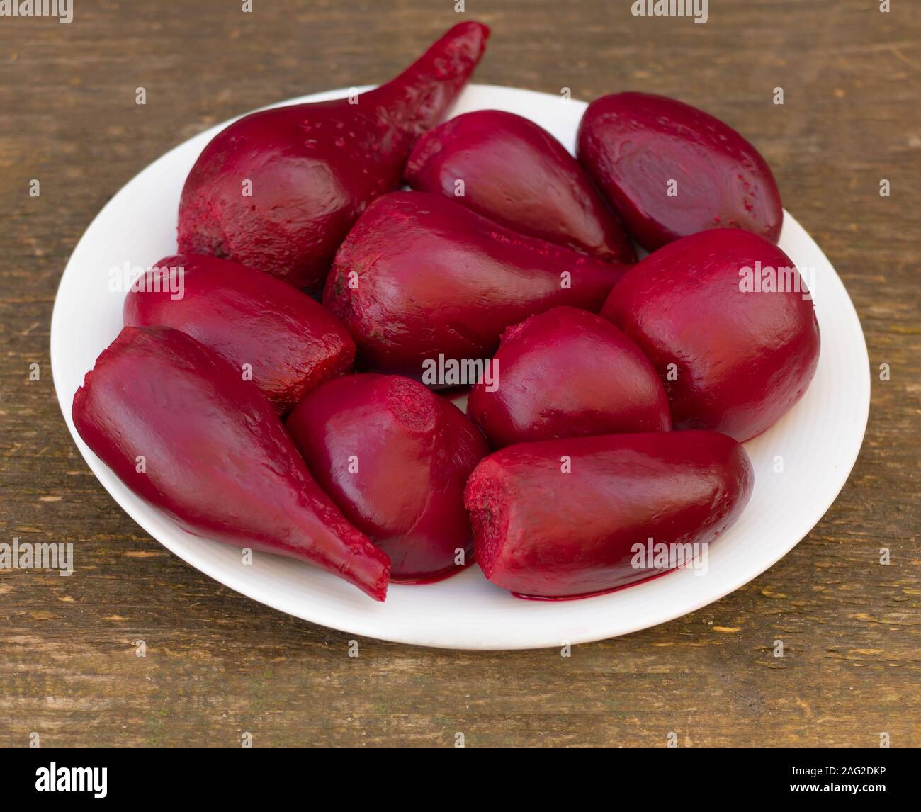 Boiled red beet. Beet properties and benefits concept. Natural food