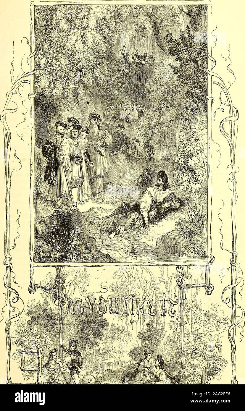 . The comedies, histories, tragedies, and poems of William Shakspere. Stock Photo