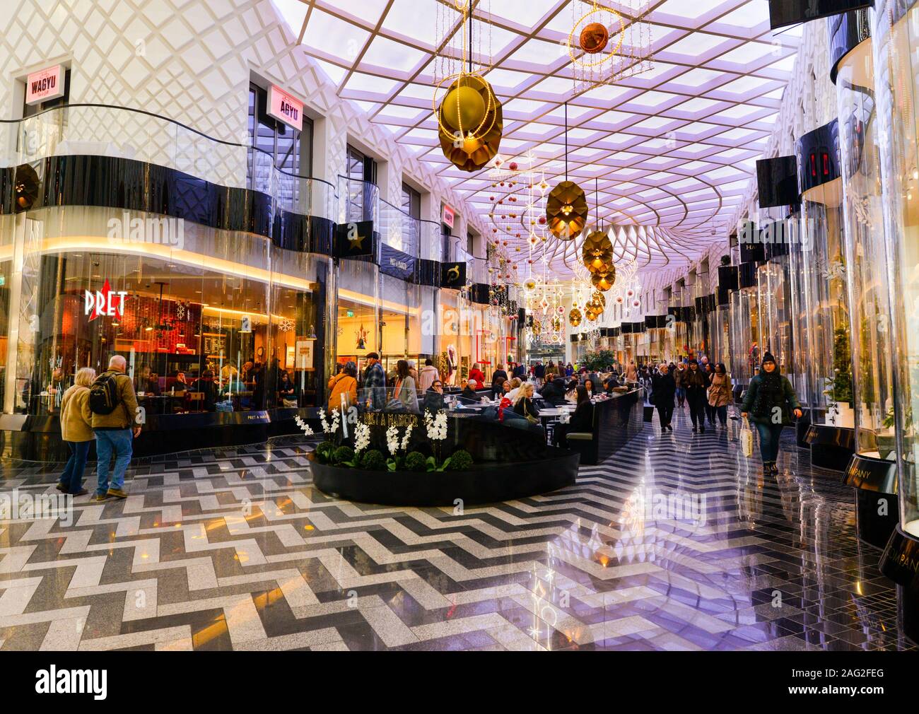 Victoria Gate shopping arcade, Leeds, West Yorkshire Stock Photo Alamy