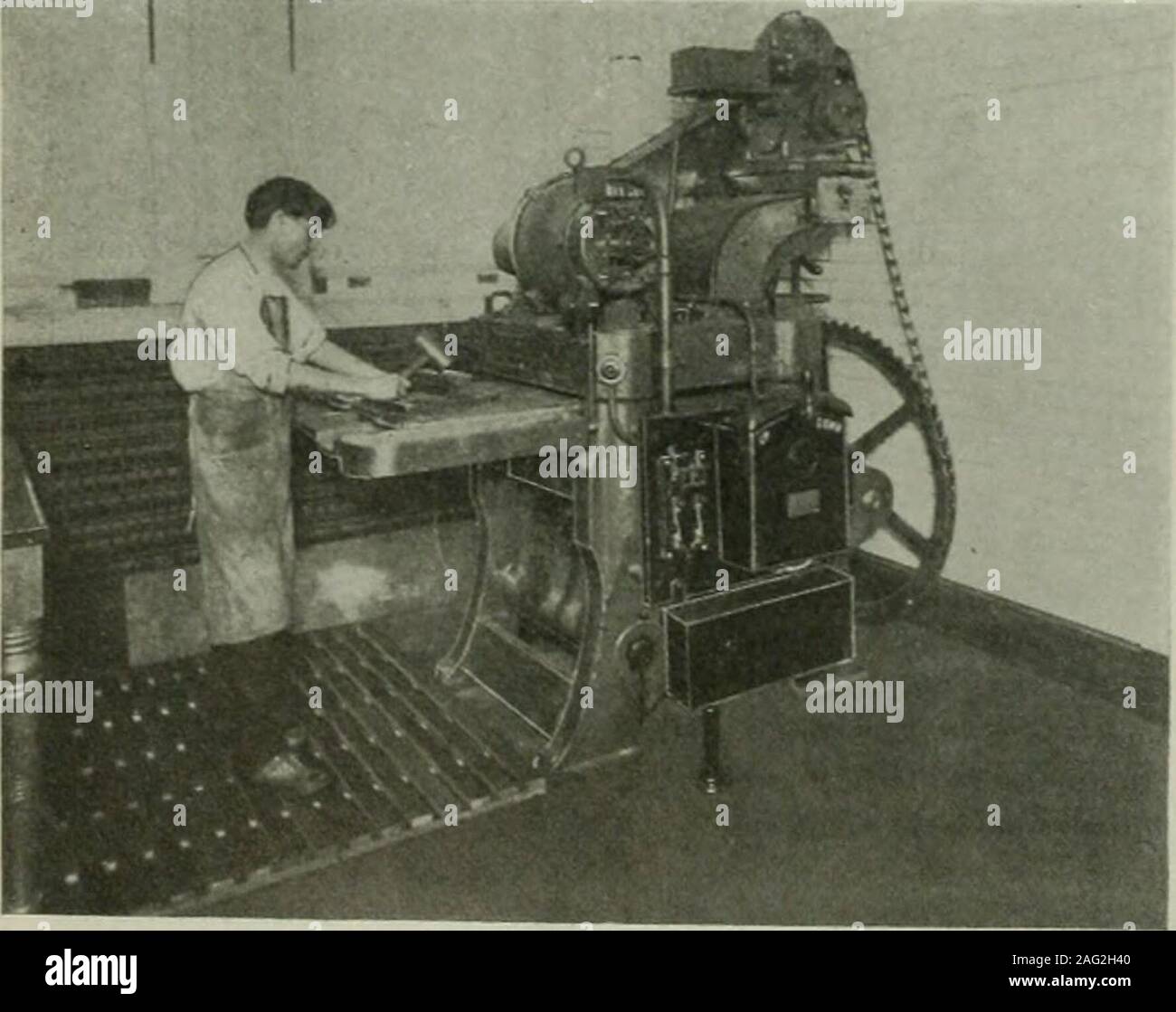 Electrical world. one at each end of the machine. After beingprinted the  two webs are associated and led to a cutting and foldingmechanism located  midway in the length of the machine,