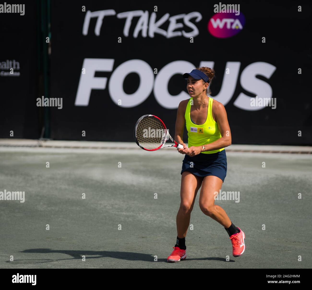 Mihaela Buzarnescu of Romania in action during her thirdround match at