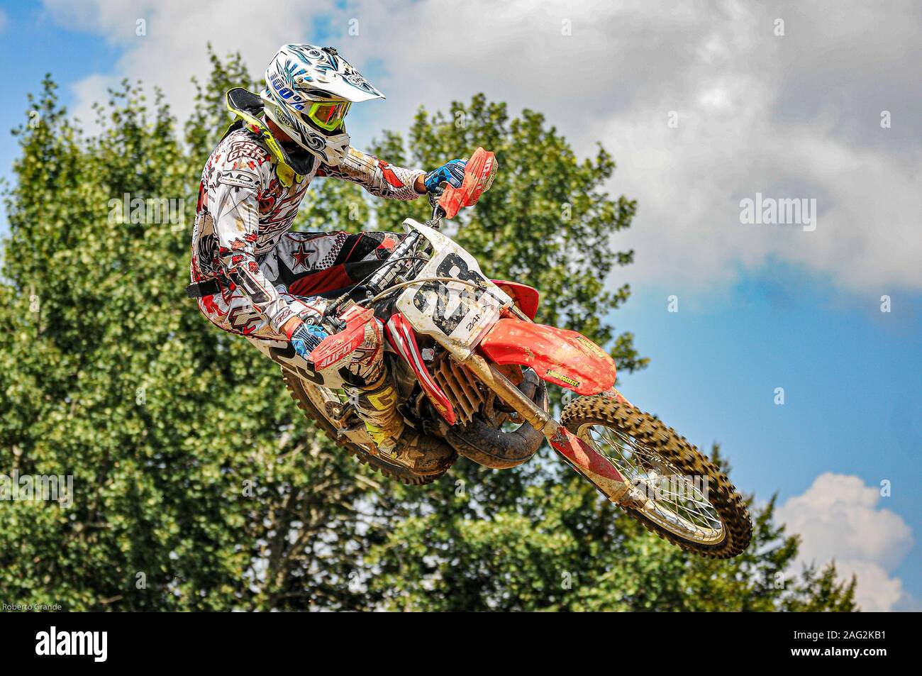 Tail Whipping Motocross Stock Illustration - Download Image Now