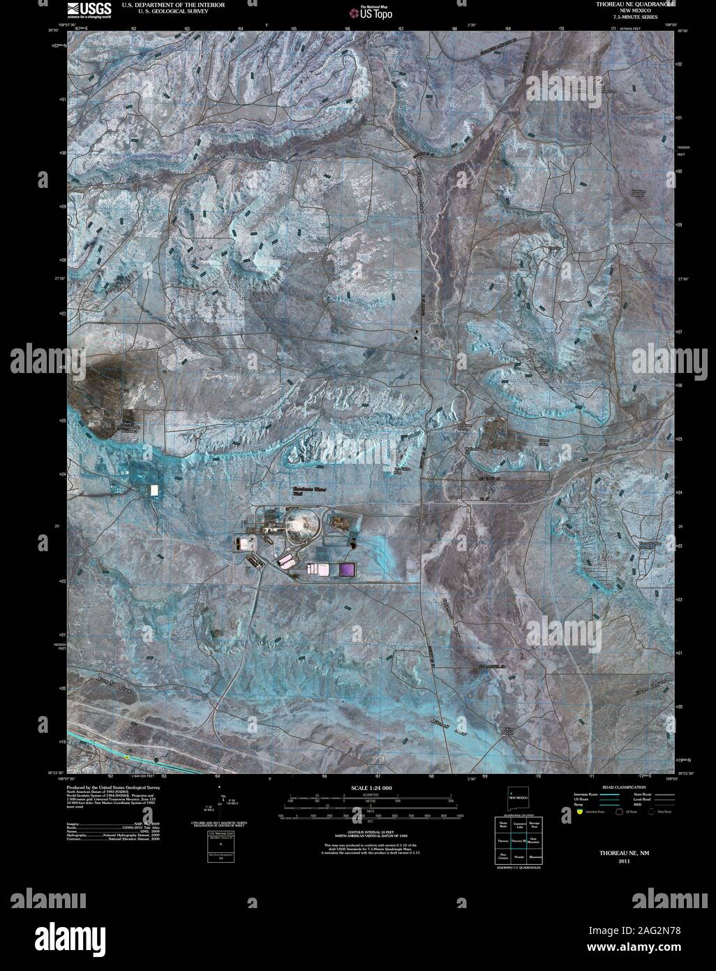 Map of thoreau new mexico hires stock photography and images Alamy